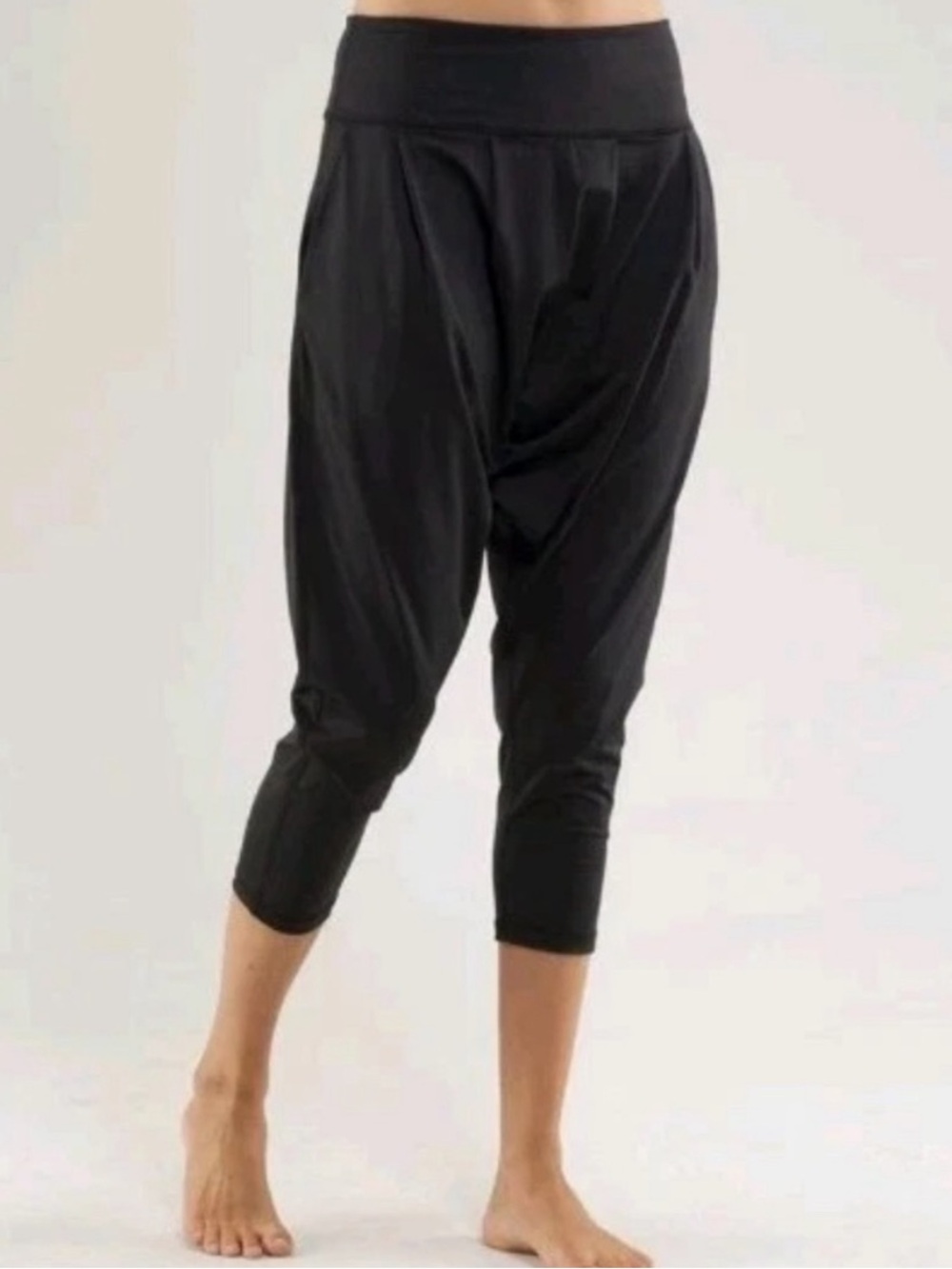 Lululemon Black Crop Harem Pants